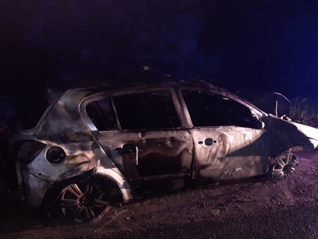 В Клепиковском районе загорелся автомобиль, пассажир в больнице