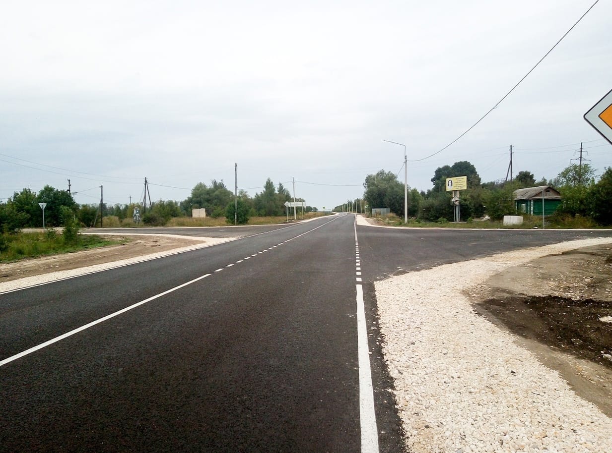 В Рязанской области отремонтировали дорогу «Шацк — Касимов»