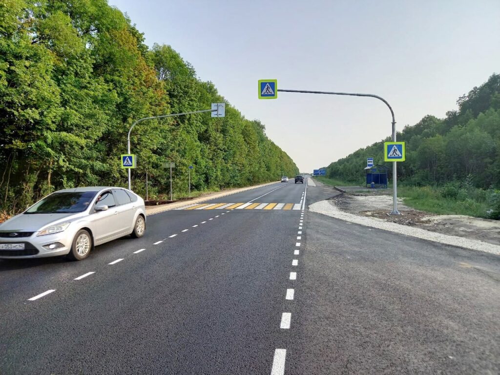В Рязанской области отремонтировали дорогу "Шацк - Касимов"