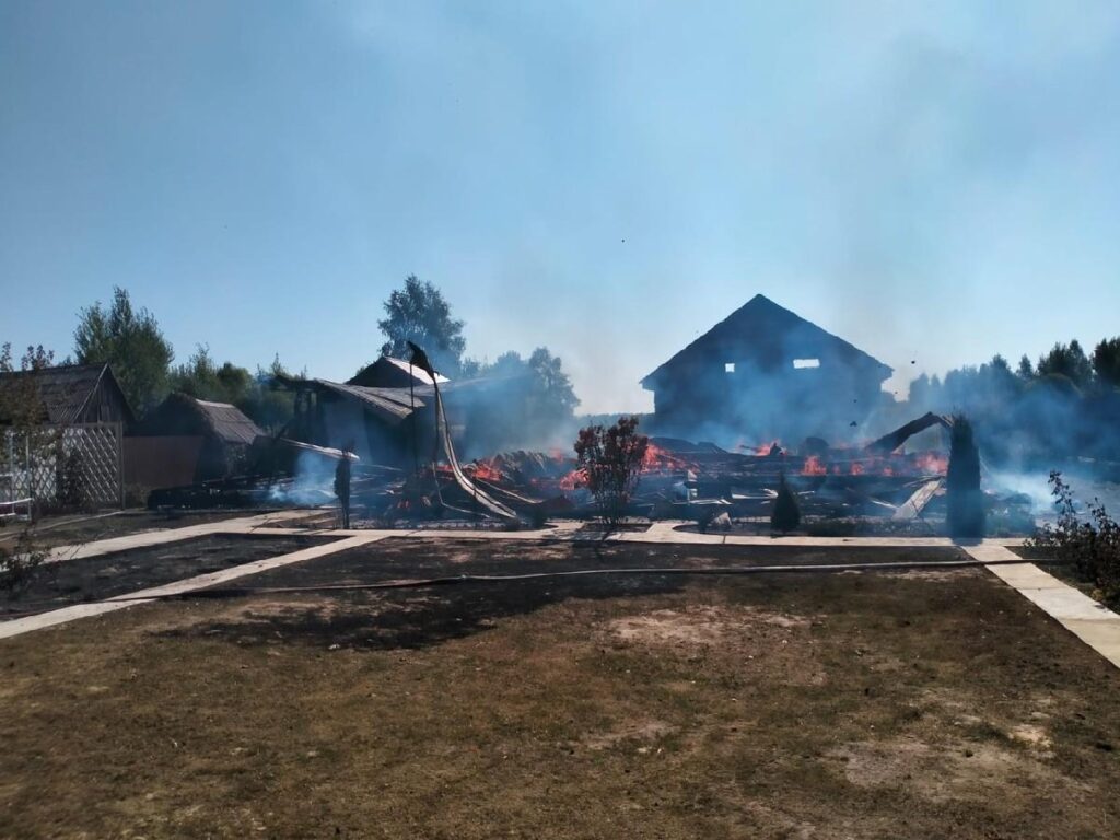 Рязанская семья с 9 детьми осталась без крова из-за пожара