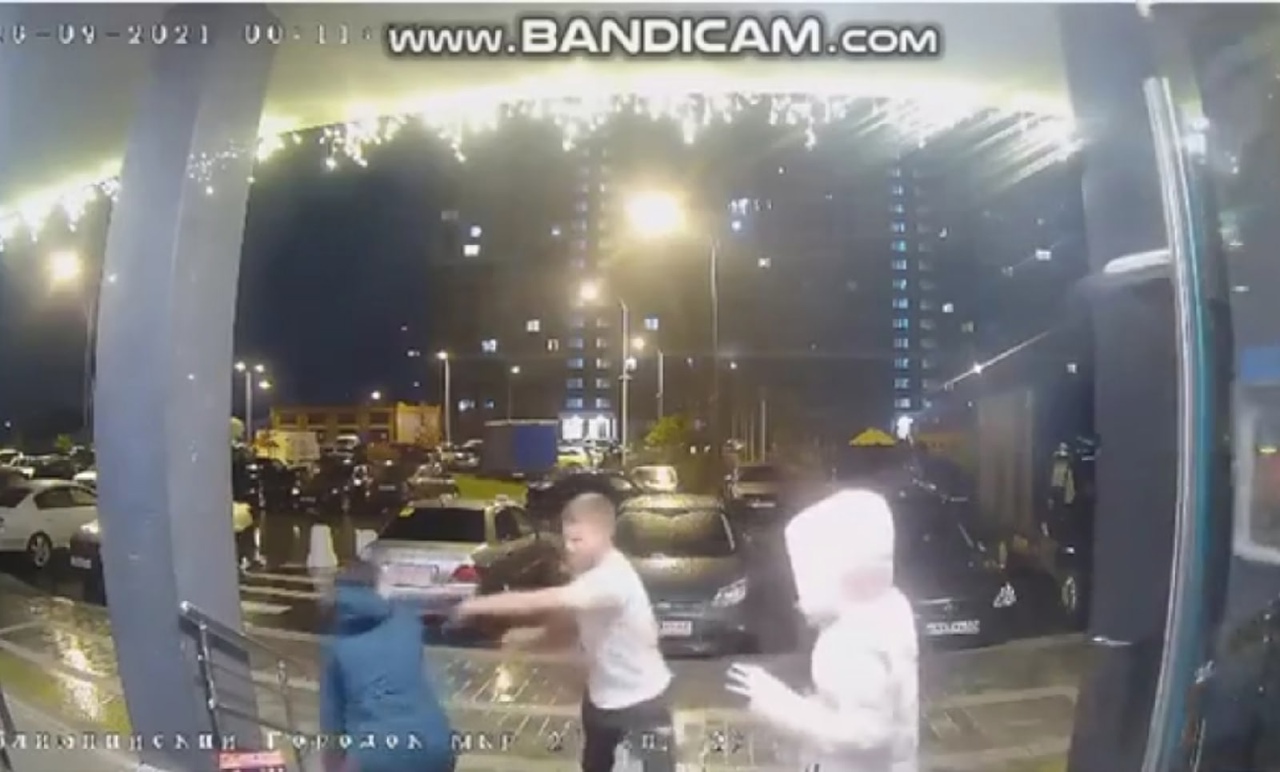 Видео: Нетрезвые дебоширы разбили стекло в подъезде рязанского ЖК