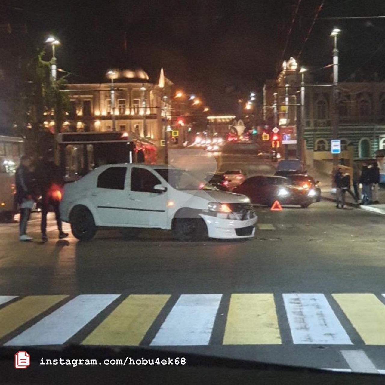 На улице Ленина в центре Рязани произошло серьёзное ДТП