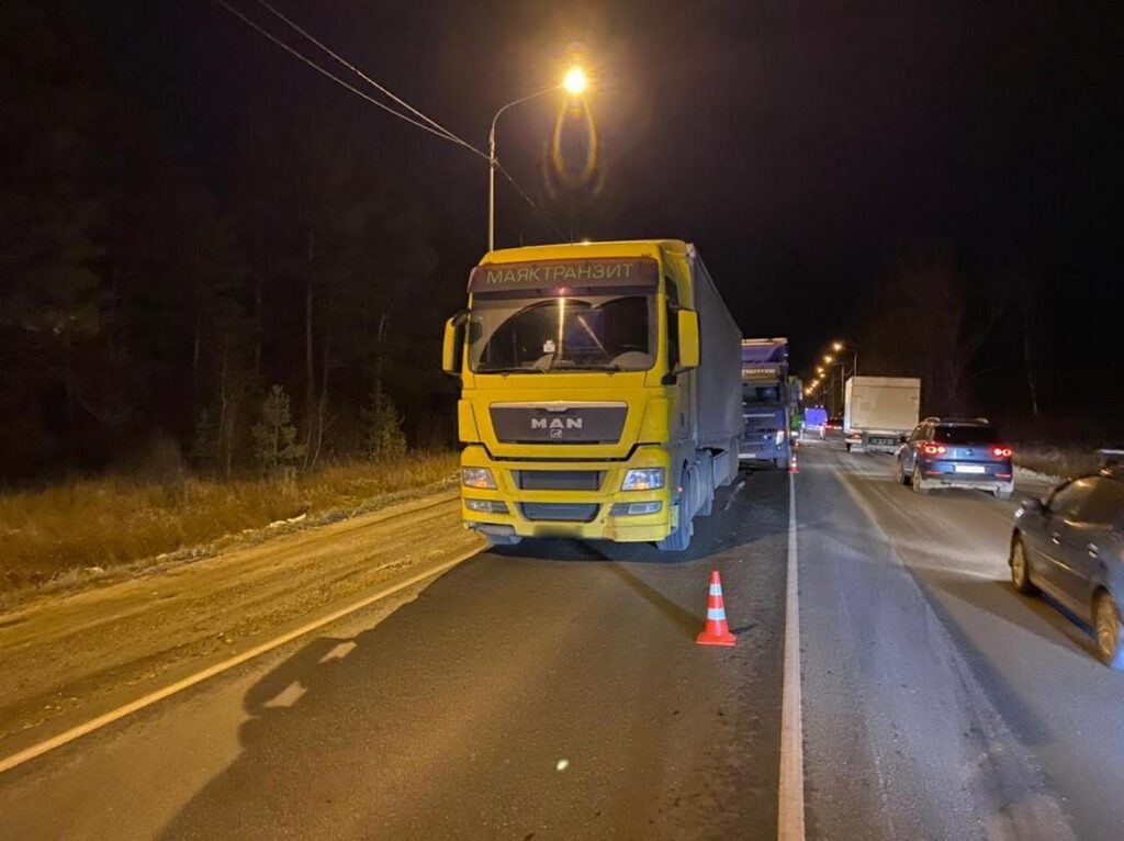 Три фуры и легковушка столкнулись на трассе М5 в Рязанской области