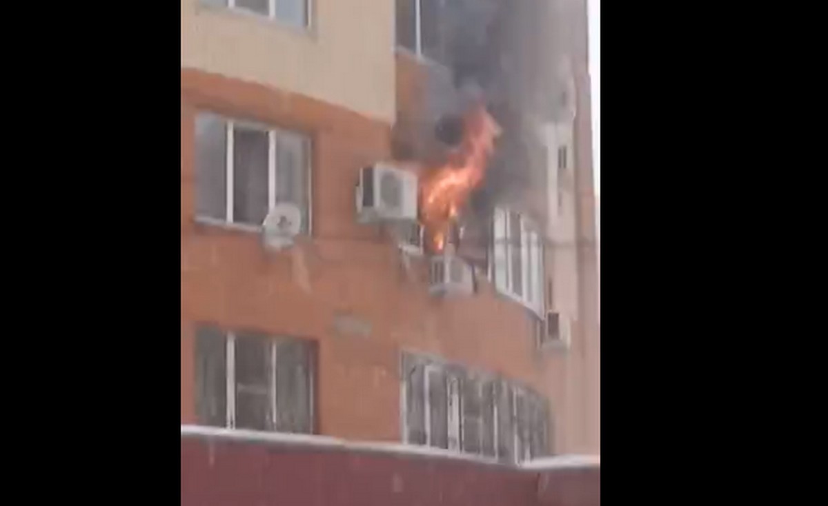 В Дашково-Песочне Рязани сгорела квартира в многоэтажке