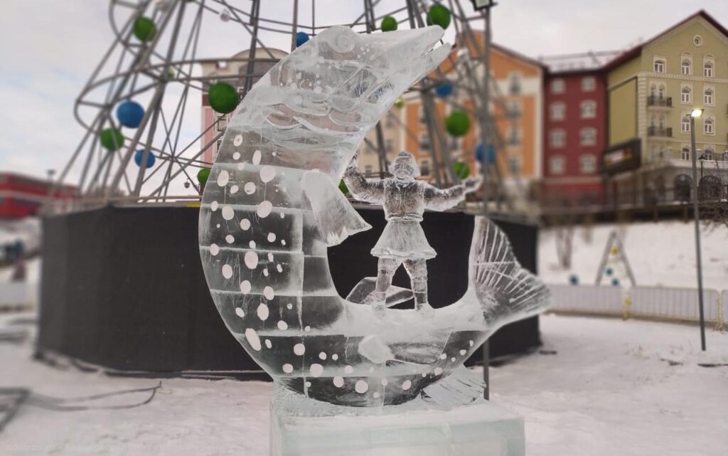 В Рязани завершился фестиваль ледовых скульптур на Лыбедском бульваре