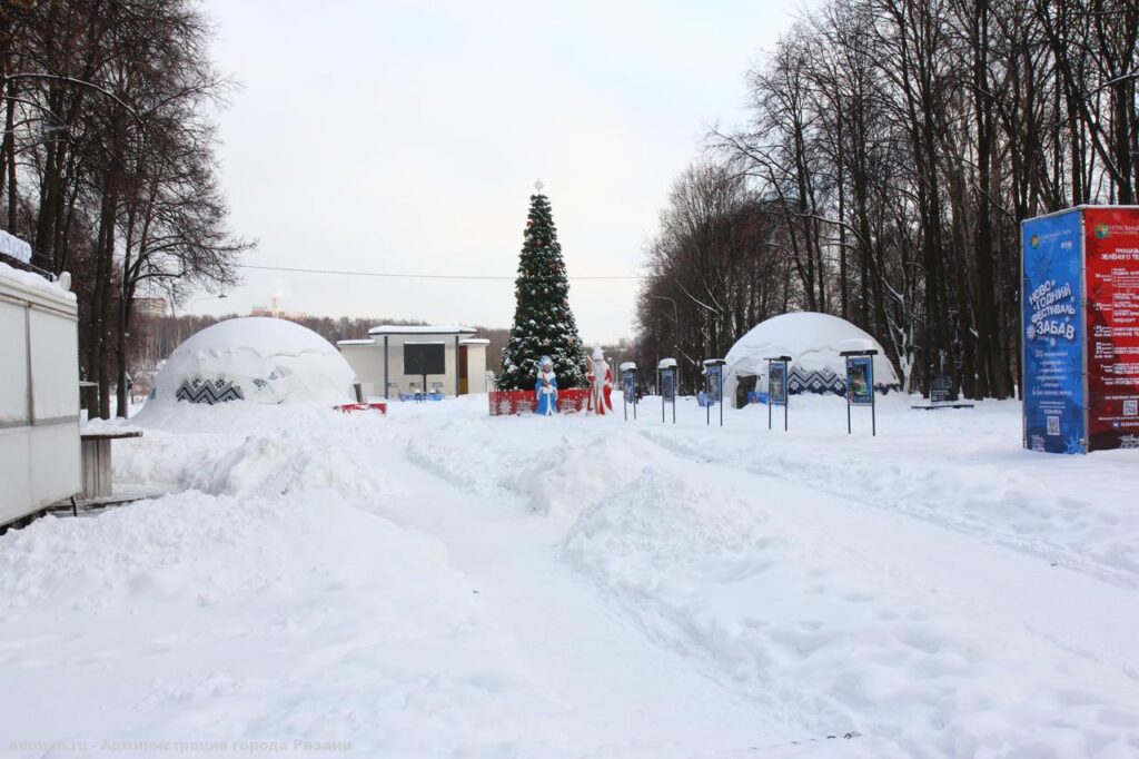 Борис Ясинский проверил уборку снега в рязанском ЦПКиО