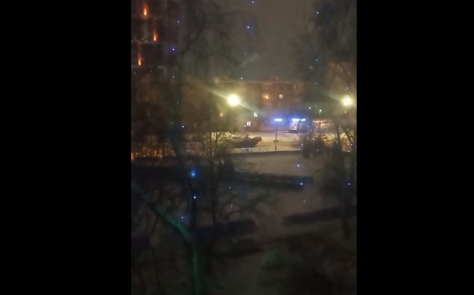 На улице Чкалова в Рязани засняли «колонну танков»