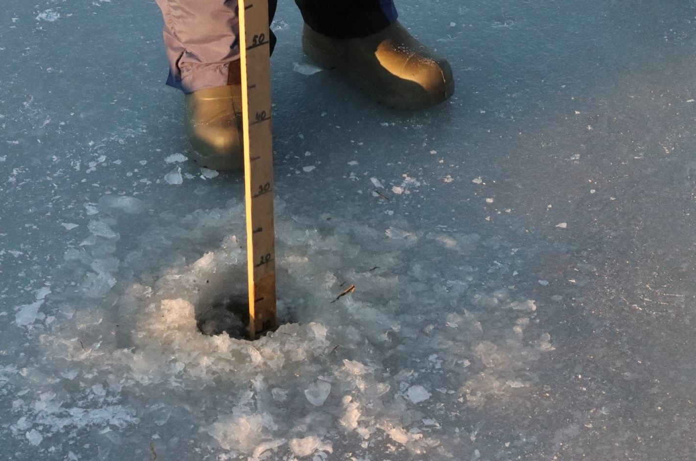 Информация о толщине льда на рязанских водоёмах