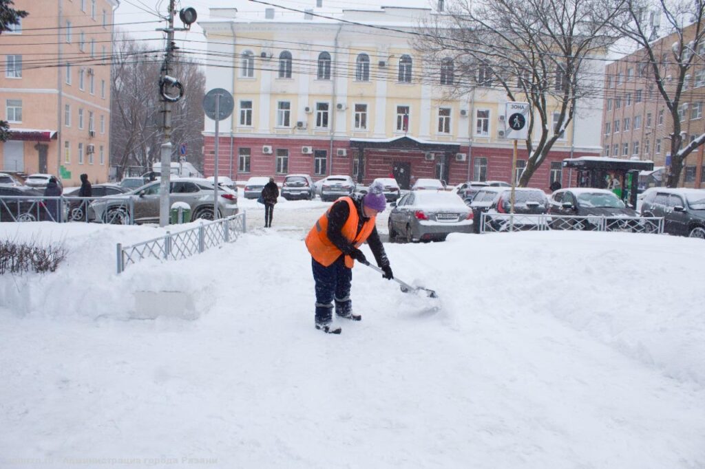 Мэрия отчиталась о работах по уборке снега в Рязани