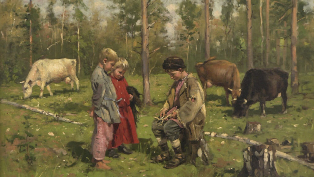  Рассказ о картине «Пастушки» из Рязанского художественного музея