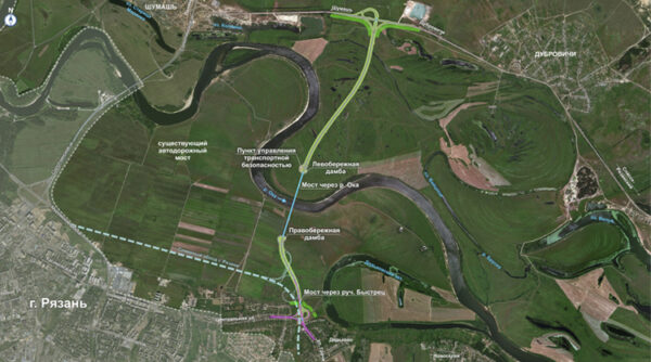 Проект моста дублера через оку в рязани