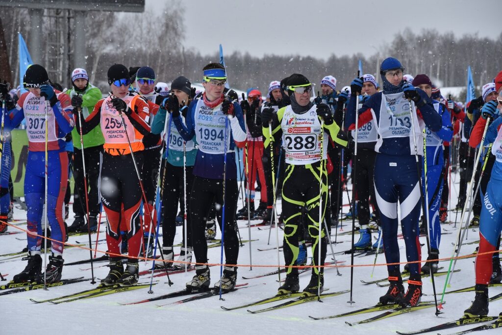 На «Лыжню России» в 2022 году вышли порядка 5 тысяч рязанцев