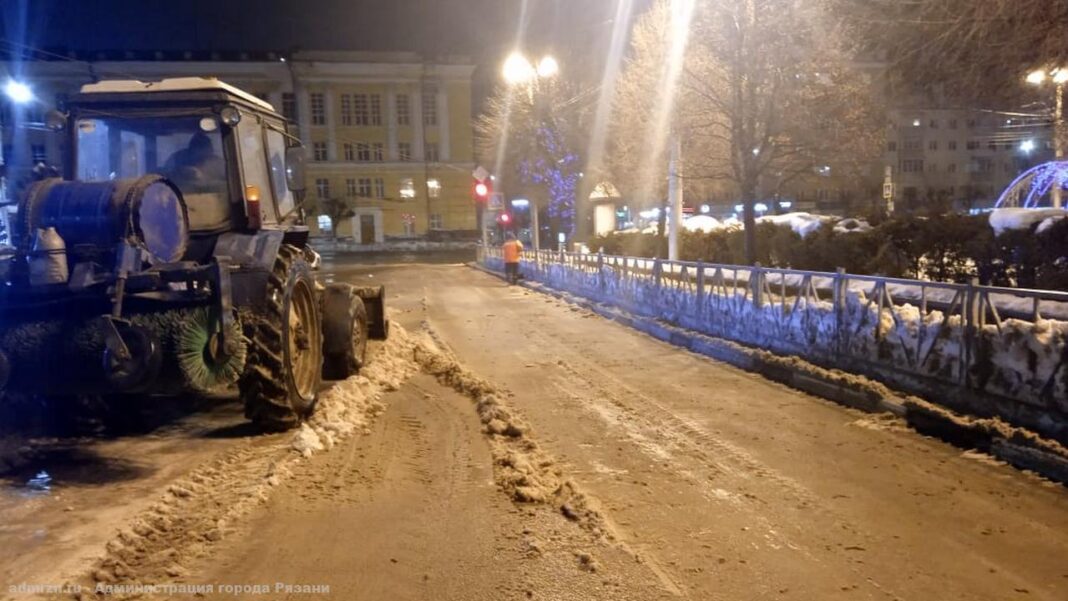 уборка ночью