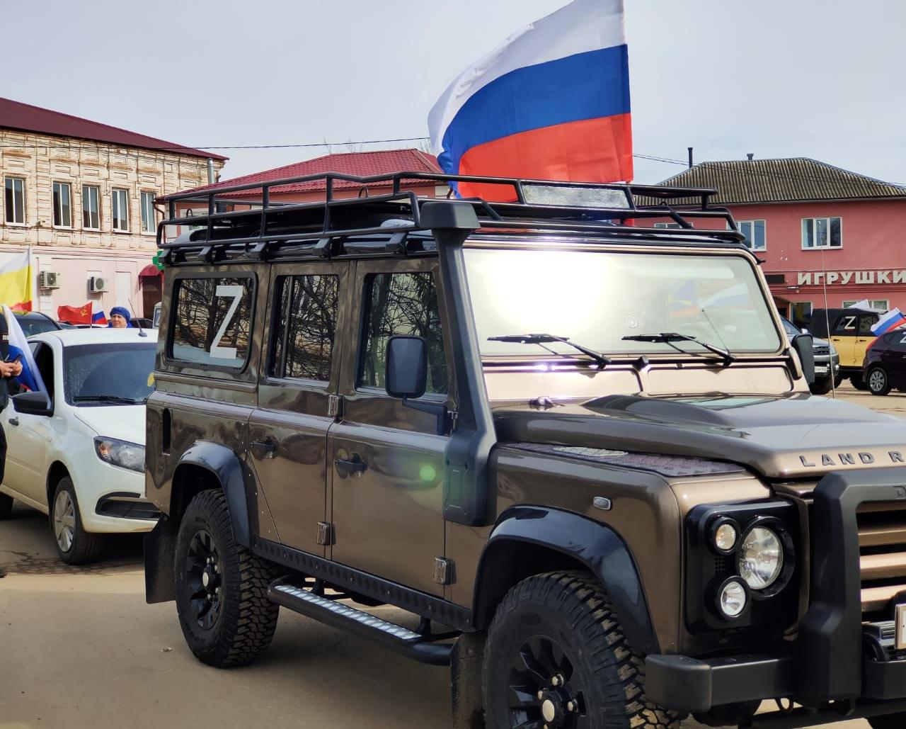 В Сапожковском районе прошёл автопробег в поддержку операции Z