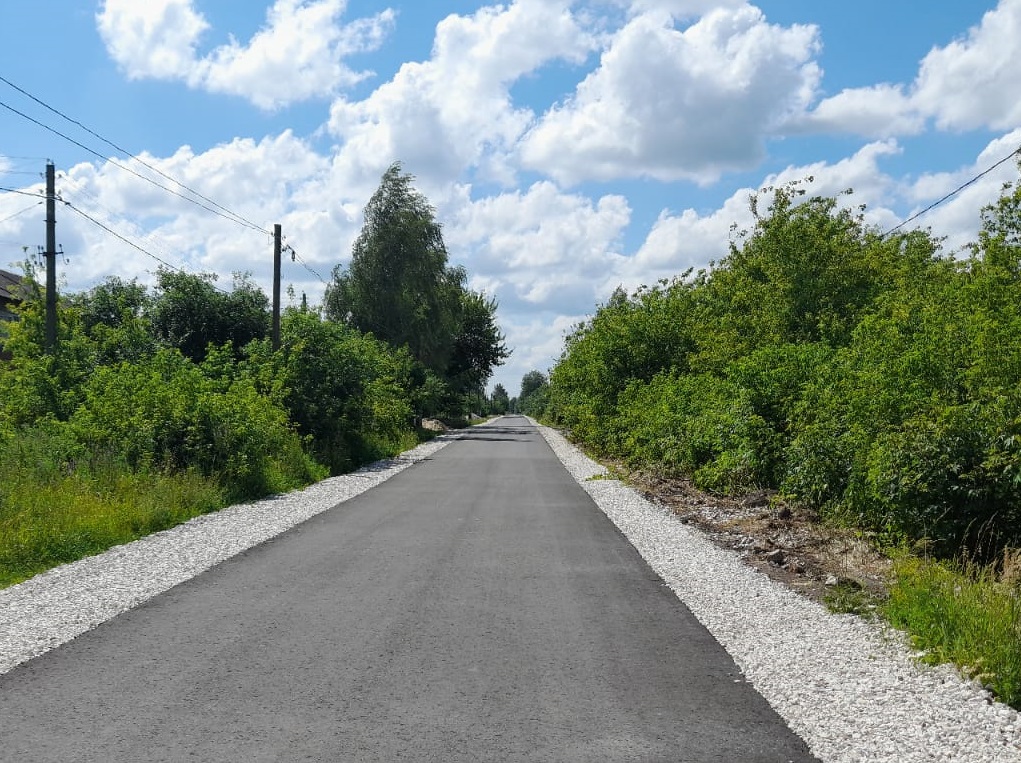 В двух посёлках Рязанской области завершили ремонт дорог