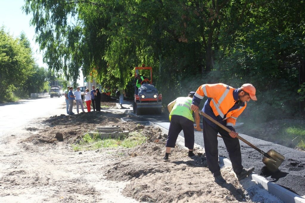 Мэр Рязани проконтролировала благоустройство дорог и общественных пространств