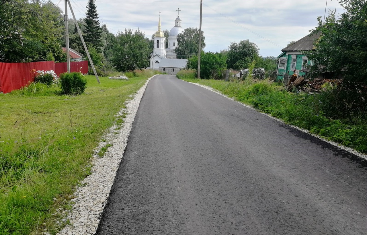 В селе Телебукино Касимовского района привели в нормативное состояние дорогу