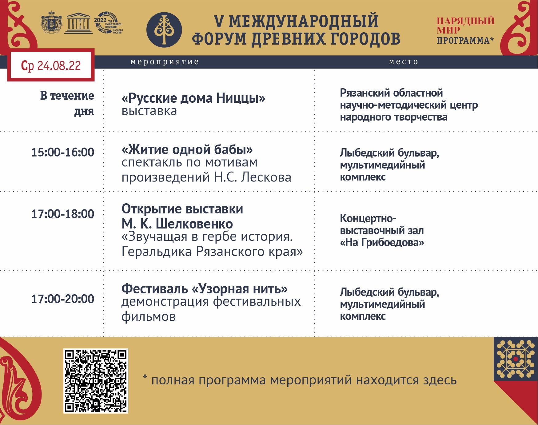 Форум древних городов 2022. Анонс. День первый | 23.08.2022 | Рязань -  БезФормата