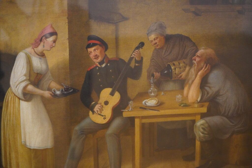 Рассказываем о картине «Писарь, играющий на гитаре» из Рязанского художественного музея  