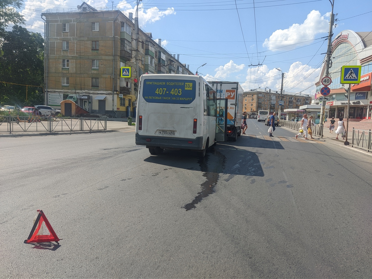 В Горроще маршрутка врезалась в грузовик | 09.08.2022 | Рязань - БезФормата