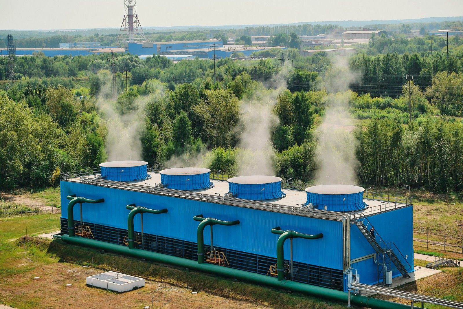Ново-Рязанская ТЭЦ ввела в строй новую вентиляторную градирню. Модернизация продолжается