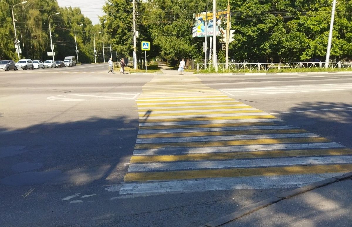 В Рязани появился необычный пешеходный переход
