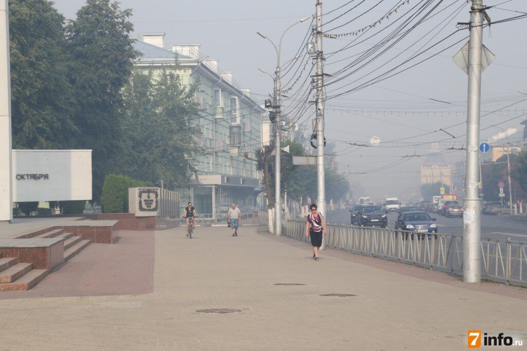 Рязань в дыму: фоторепортаж из центра города