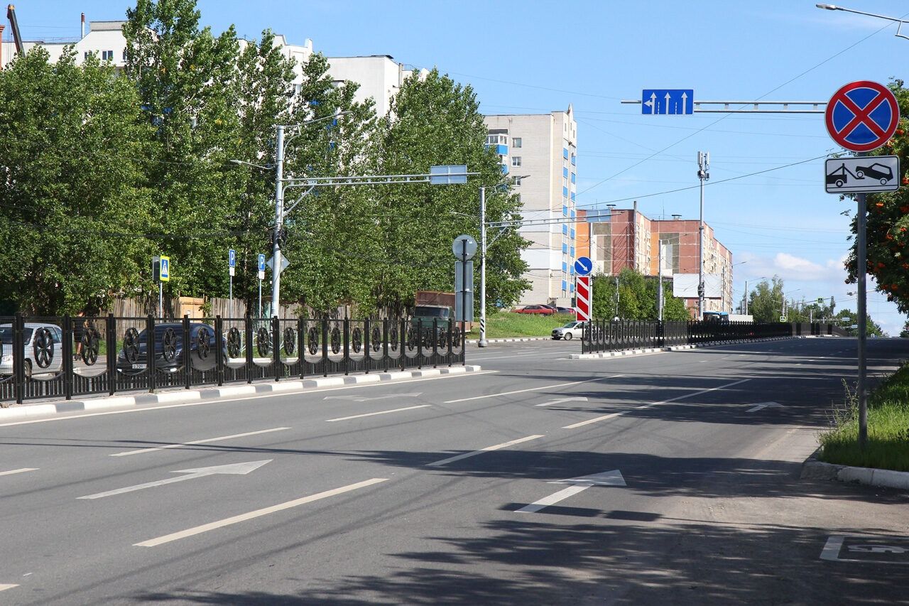 В Рязани завершился ремонт дороги на улице Новоселов