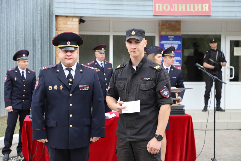 Сотрудники патрульно-постовой службы полиции Рязанской области отмечают свой профессиональный праздник