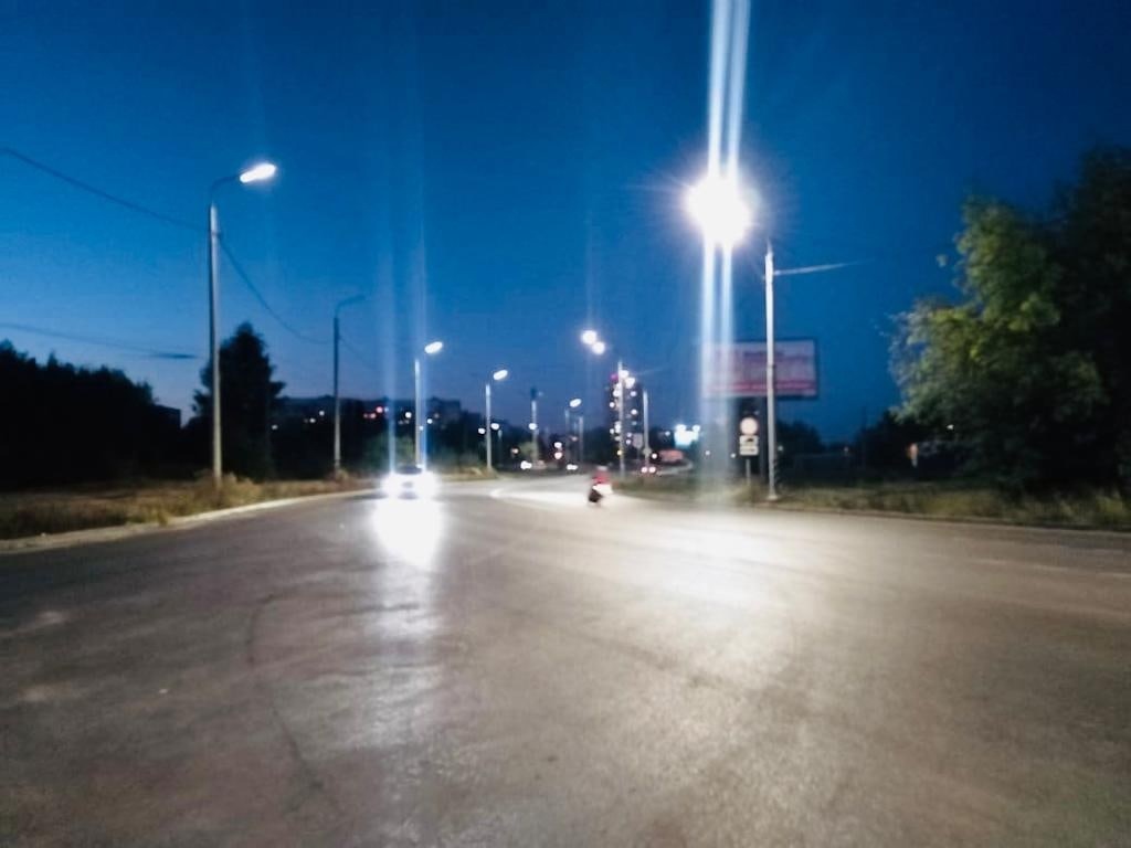 На Восточной окружной дороге Рязани зажгли фонари
