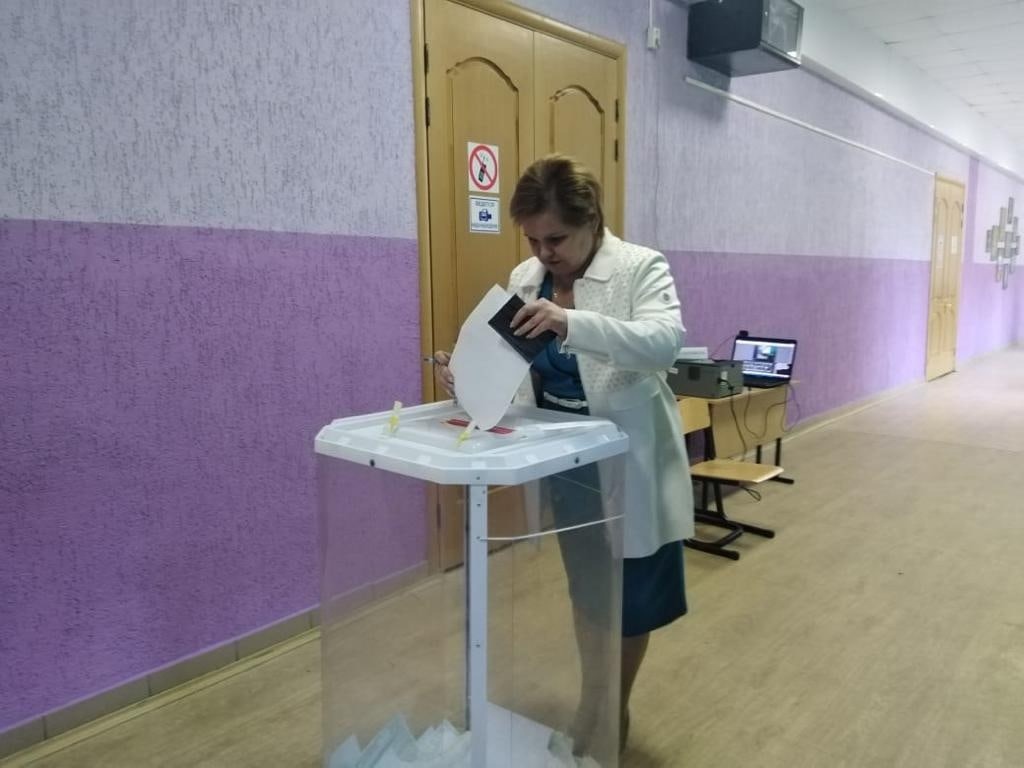 Елена Сорокина проголосовала на выборах губернатора Рязанской области