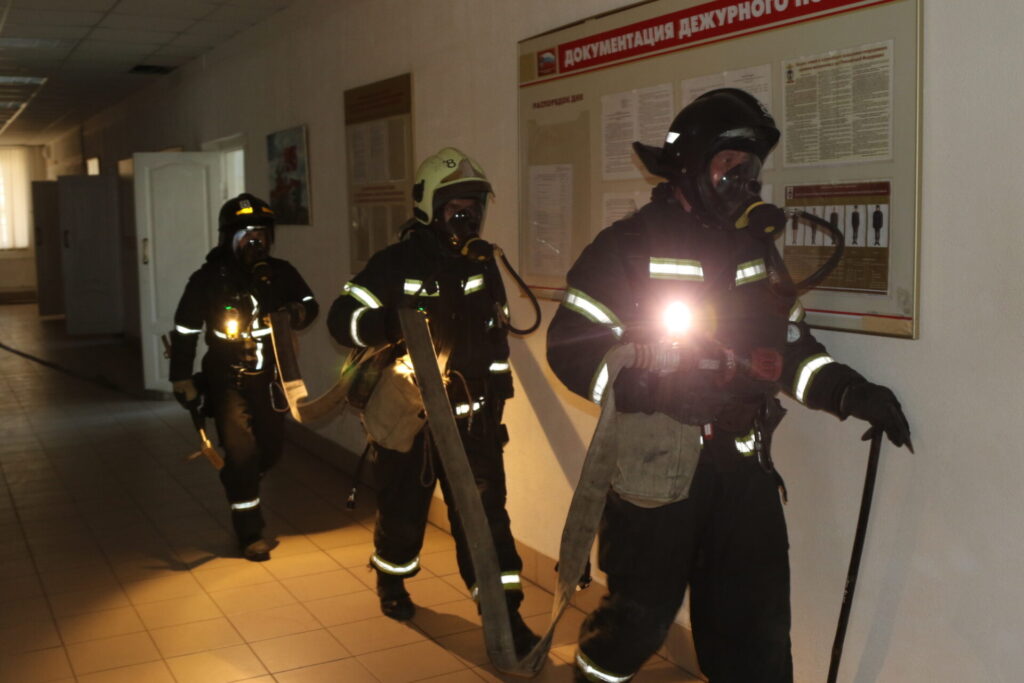В Рязани прошло тренировочное пожарно-тактическое учение МЧС