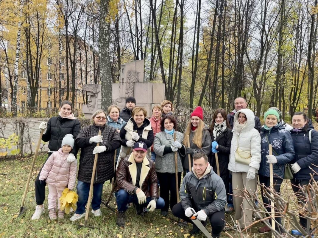 В Рязани убрались в парке имени Полетаева