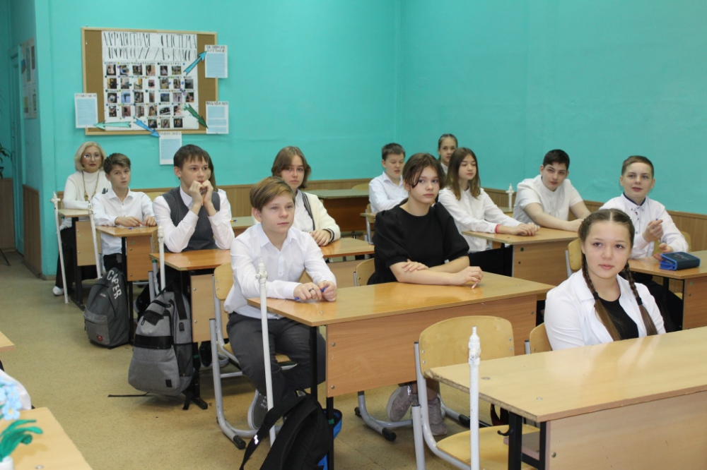 Председатель Рязанской городской думы Татьяна Панфилова посетила школу №1