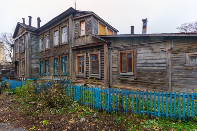 В центре Рязани разрушается историческое здание «Дом Овсянникова»
