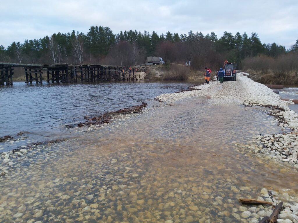 После вмешательства ОНФ в Рязанской области восстановили деревянный мост через Пру возле Деулино