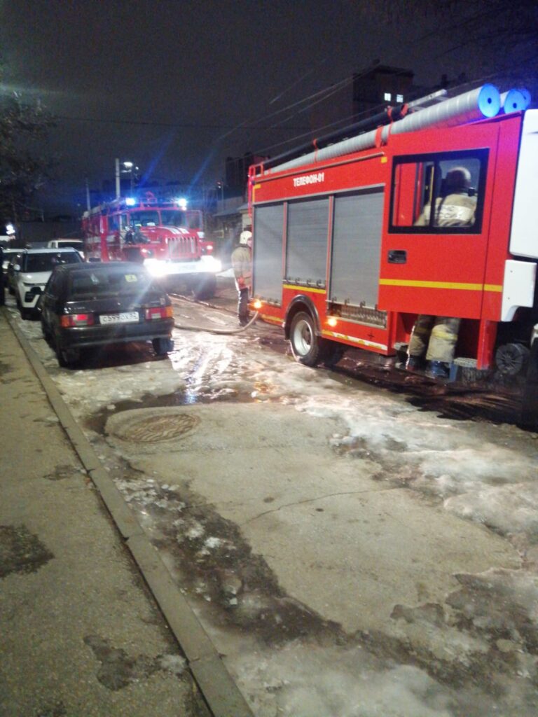 В центре Рязани произошёл крупный пожар