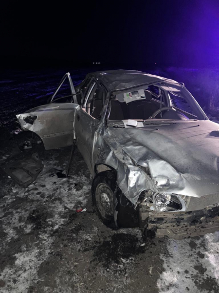 В Рязанской области иномарка слетела в кювет и перевернулась, водитель погиб
