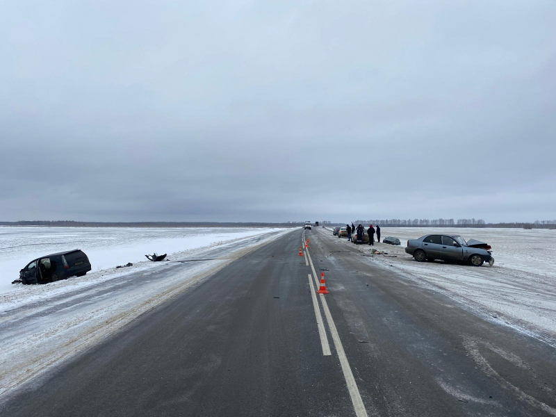 В Рязанской области произошла автокатастрофа с участием трёх автомобилей