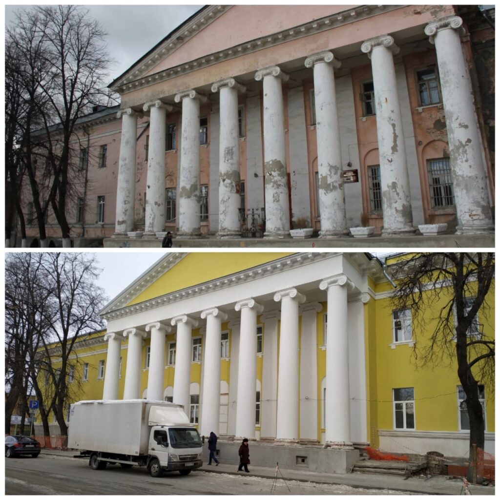 Опубликованы фото обновлённого фасада здания рязанской поликлиники №14