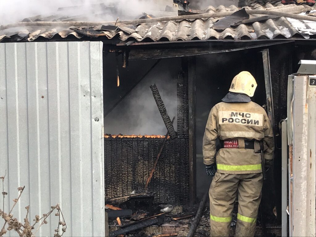В жилом доме в Рязани произошёл пожар