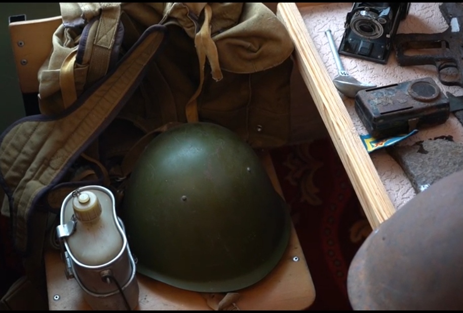 Школьный музей в Пителине и оружие времен Великой Отечественной войны