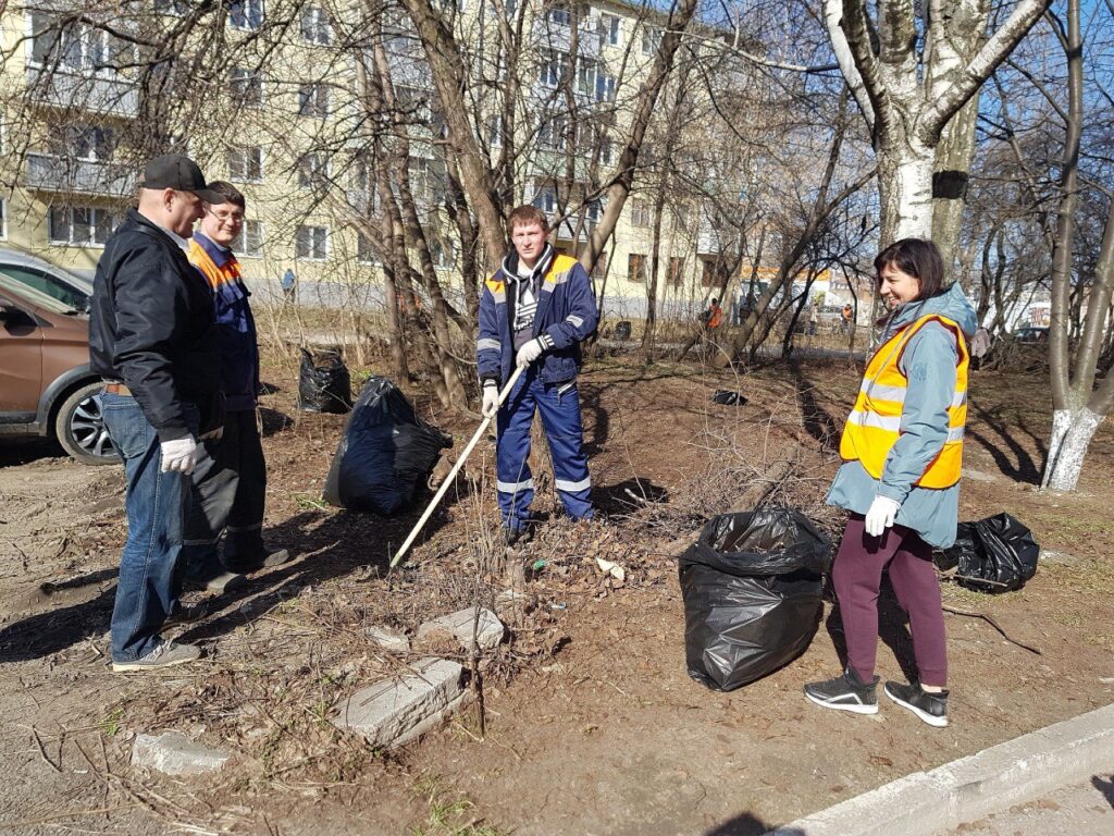 Сотрудники рязанского Водоканала вышли на субботник