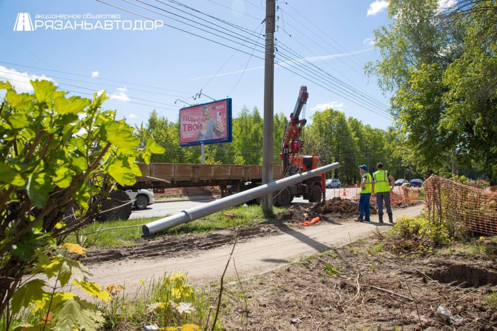 В Рязани продолжается реконструкция участка проезда Шабулина
