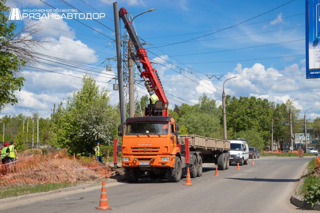 В Рязани продолжается реконструкция участка проезда Шабулина