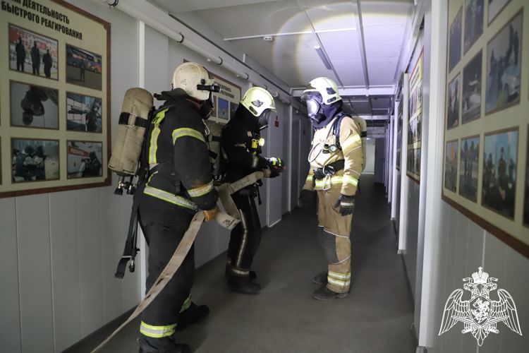 В учебном центре Управления Росгвардии по Рязанской области прошли пожарно-тактические учения