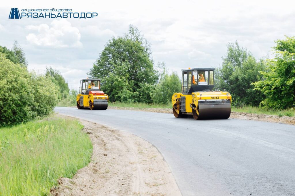 В Касимовском районе Рязанской области идёт ремонт автодороги