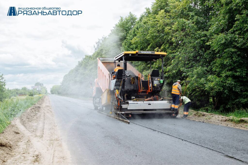 В Касимовском районе Рязанской области идёт ремонт автодороги