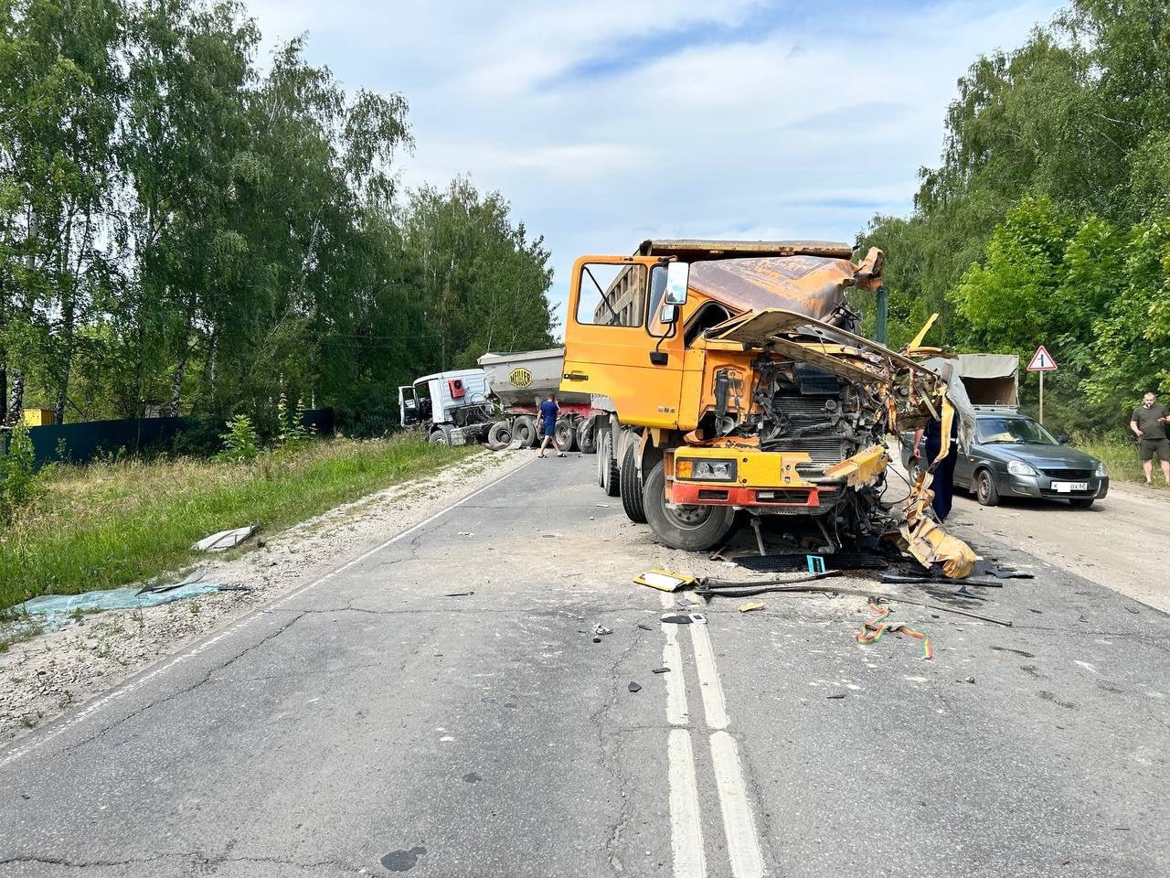 Полиция сообщила подробности ДТП с грузовиками под Рязанью | 06.07.2023 |  Рязань - БезФормата