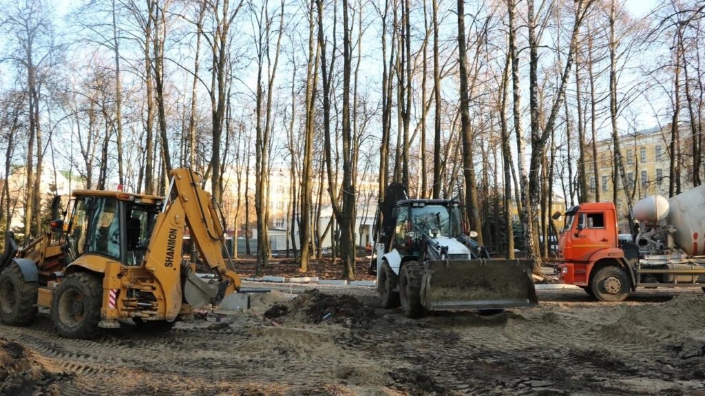 Благоустройство Кремлёвского сквера в Рязани завершат к 30 ноября